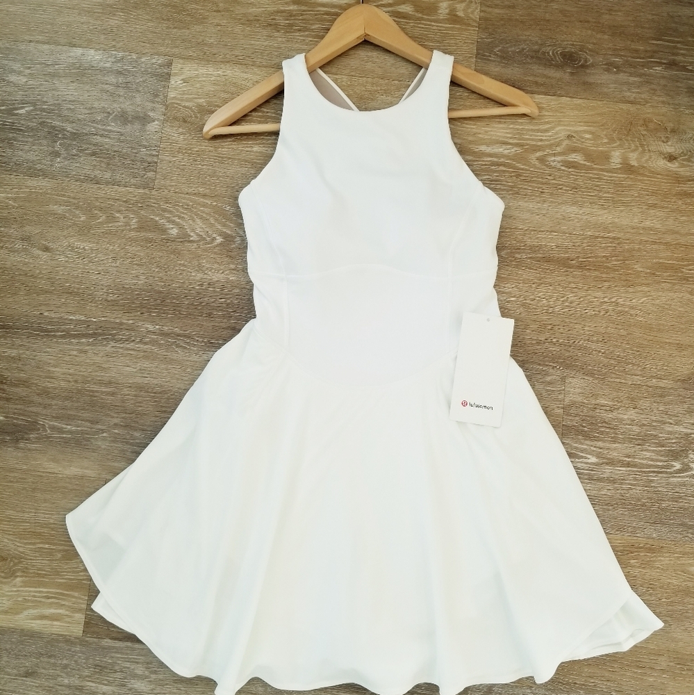 Lululemon Court Crush Dress White NWT Tennis Athleisure Athletic Active Casual - Picture 6 of 12